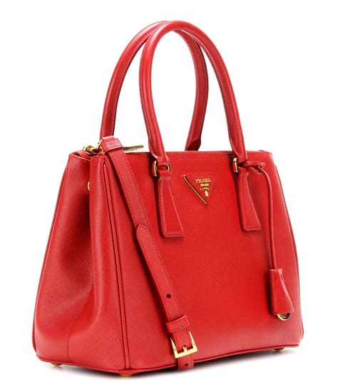 Prada saffiano red bag